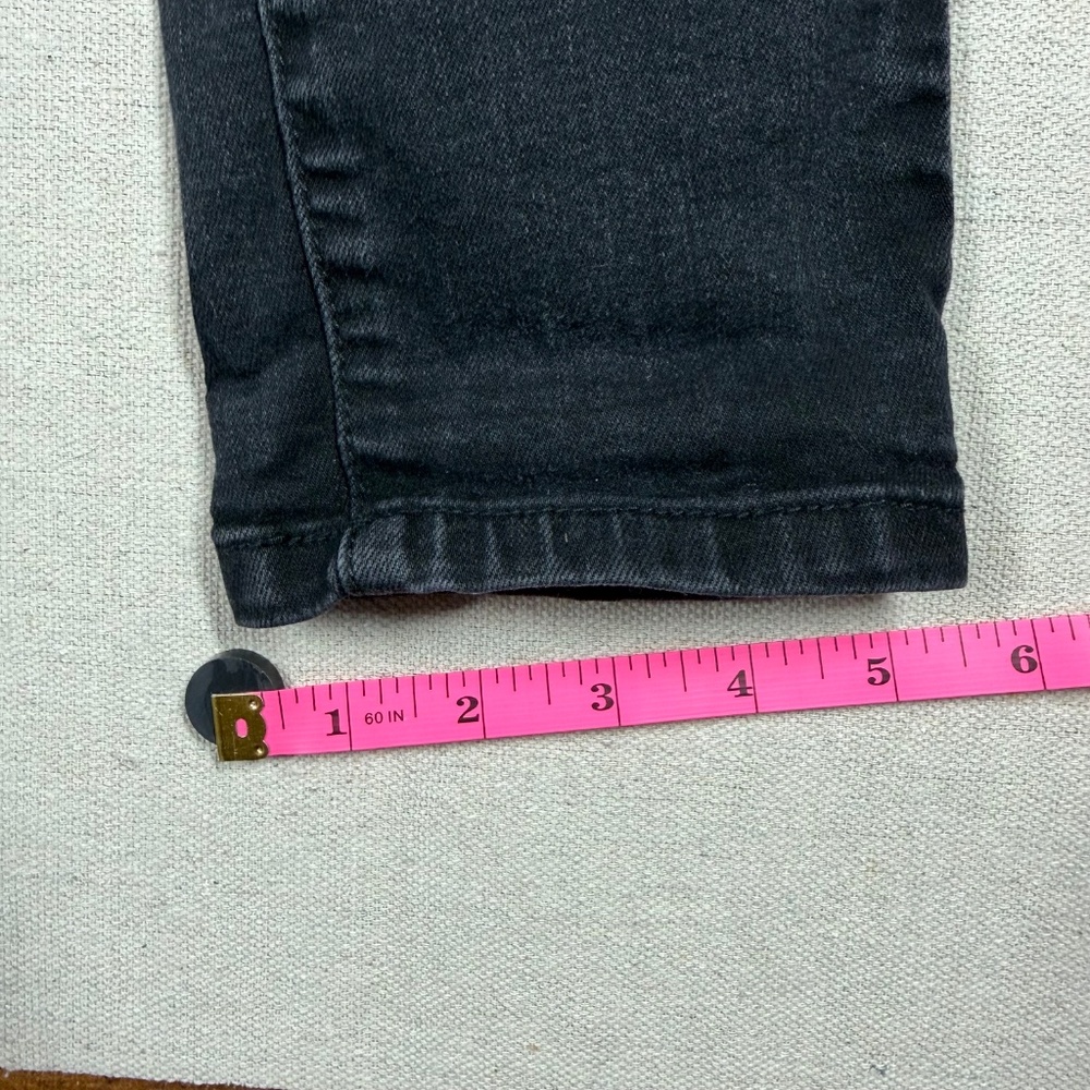 Juicy Couture Black Skinny Jeans Size 12 Stretch Denim Mid Rise Charcoal Wash - Picture 6 of 9